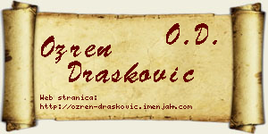 Ozren Drašković vizit kartica